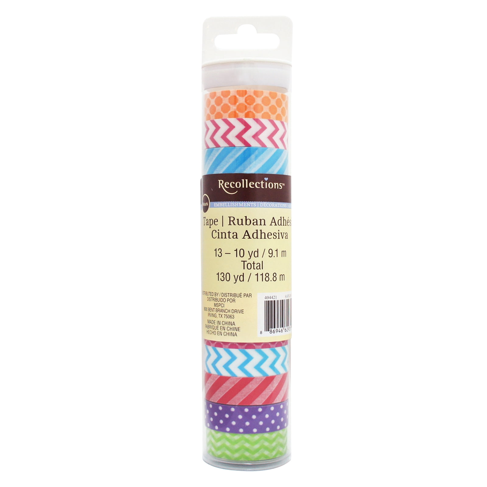 Basics Print Washi Tape Tube by Recollections