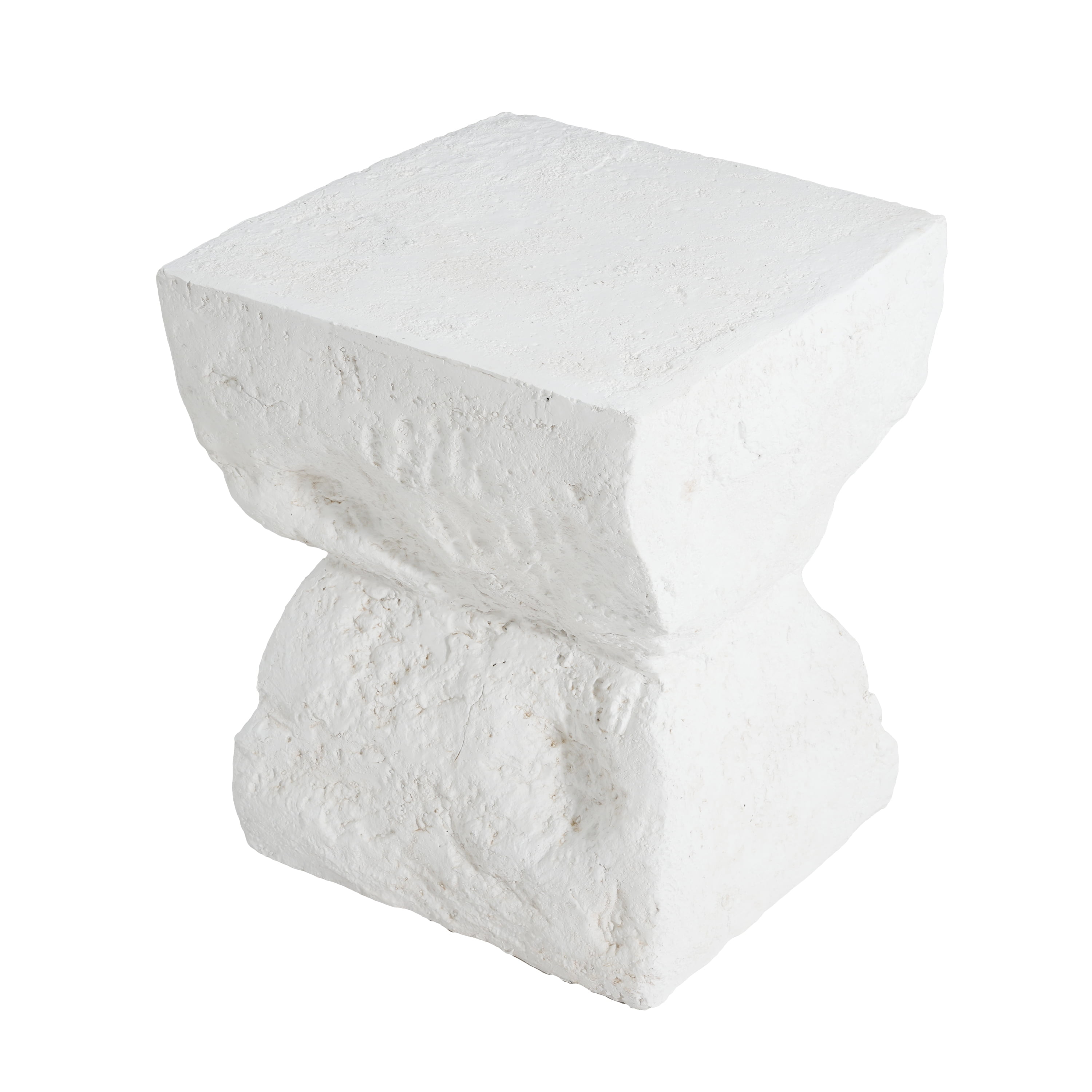 Minimalist Side Table for Garden Balcony Deck, White