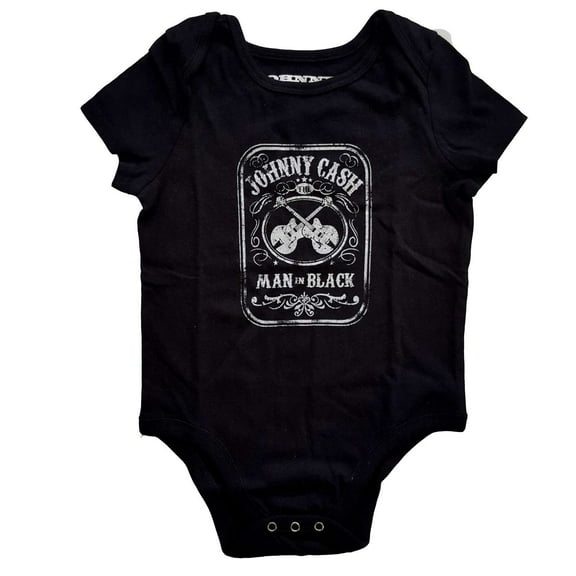 Johnny Cash Kids Baby Grow: Man In Black (0-3 Months)