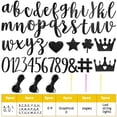 thumbnail image 2 of Kit de pancartas autodidácticas TaoBary con 162 letras, color negro, 2 of 7