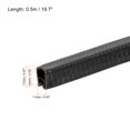 thumbnail image 2 of Uxcell 0.5mx16mmx18mm Rubber Edge Trim Deck Edge Protector U Channel Guard Corner Seal Strip Black, 2 of 5