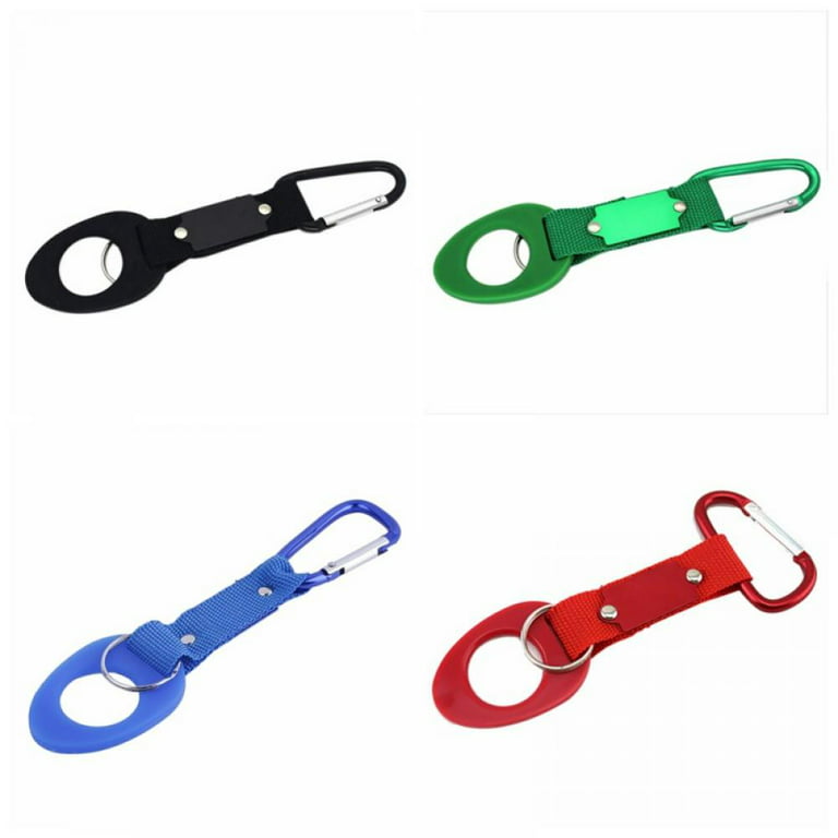 Cheers.US 6Pcs Portable Carabiner Water Bottle Drink Buckle Hook Holder Clip  Key Chain Ring Hanging Water Bottle Holder for Camping Hiking Traveling 