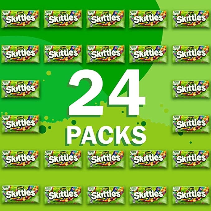 Skittles Sours Chewy Fruit Candy 51g x 24pk