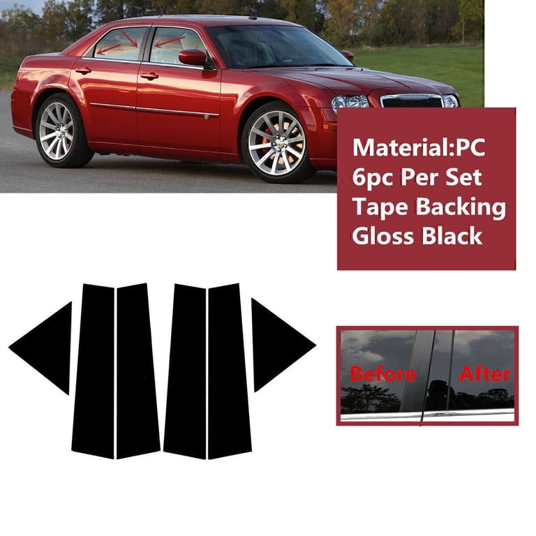 Black Pillar Posts Fits Chrysler 300c & Dodge Magnum 200 Jjb Indicado En Descripción Black Pillar Posts Fits Chrysler 300c & Dodge Magnum 200 Jjb Indicado En Descripción