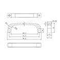 thumbnail image 2 of Richelieu BP82076BORB 3" Center To Center Handle Cabinet Pull From The Expression, 2 of 2