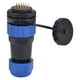 thumbnail image 1 of Conector de alimentación a prueba de agua,Conector a prueba de agua Tuerca trasera Enchufe industrial Conector a prueba de agua El mejor en su clase, 1 of 8
