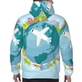 thumbnail image 6 of Bingfone Dreaming Travel Men'S Drawstring Hoodie Long Sleeve Pocket Sweatshirts-3x-Large, 6 of 9