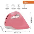 thumbnail image 2 of j-tech digital wireless ergonomic vertical mouse with nano transceiver, 3 dpi, windows mac, pink [v628m-2.4gp], 2 of 6