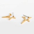 thumbnail image 2 of Pendientes de estrella de geometría hueca Simple para mujer y niña a la moda, accesorio de joyería decorativo (dorado), 2 of 6