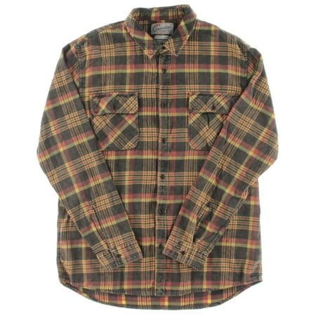 - Quiksilver Mens Plaid Long Sleeve Button-Down Shirt