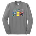 thumbnail image 2 of Wild Bobby, Colorful Softball Mom, Mother's Day, Men Long Sleeve Shirt, Heather Grey, 3XL, 2 of 3