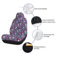 thumbnail image 3 of Goofa Skull Daisy Printed Car Seat Covers, Automotive Seat Covers for Cars Trucks and SUVs, Quick Setup Universal Fit Elastic Seat Covers-1, 3 of 6