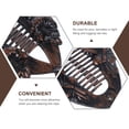 thumbnail image 3 of Miangastore 9 Pcs Pinces à Cheveux Rétro en Forme de Poisson Banane avec Décor de Fleurs en Résine Pinces à Cheveux en Argent Doré Rouge Bronze Chaque 3 Pcs, 3 of 9