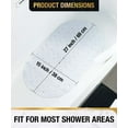 thumbnail image 4 of HITSLAM Bath Mat for Tub Non Slip,Oval Bath Mats with Suction Cups and Drain Holes, Machine Washable Shower Mat for Bathroom,27"x15" White, 4 of 8