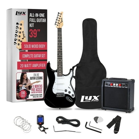 LyxPro Electric Guitar 39 Inch Beginner Kit with Amp and Accessories