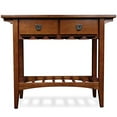 thumbnail image 5 of Leick Furniture Table à Vin en Bois avec Tiroirs de Rangement en Chêne Roux, 5 of 5