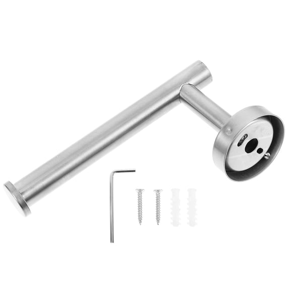 KALLORY 1Set Eco Friendly Stainless Steel Roll Paper Stand for Bathroom