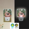 thumbnail image 2 of Yayeee LED Night Light for The Home Plug in With Light Sensors 2 Pack, Pink Sleeping Cat, 2 of 6