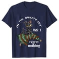thumbnail image 3 of Camisetas con estampado de gato para mujer, ropa divertida de Navidad para amantes de los gatos, 3 of 5