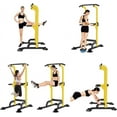 thumbnail image 2 of SogesHome Power Tower Pull Up Bar and Dip Station Adjustable Height Dip Stand Multi-Functional Strength Training Fitness Workout Station, 2 of 14