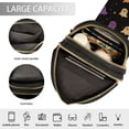 thumbnail image 3 of FORMRS Womens Crossbody Sling Bag Travel Daypack Shoulder Chest Backpack, Black Halloween Ghosts, 3 of 7