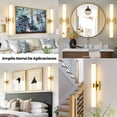 thumbnail image 4 of KAISITE Modern 1-Light Dimmable LED Bathroom Vanity Light, Waterproof Lamps for Bathroom, Acrylic Lampshade, 4 of 7