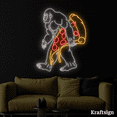 thumbnail image 3 of Craftnamesign Bigfoot Pizza Neon Sign, Pizza Restaurant Decor, Pizza Signs, 3 of 4