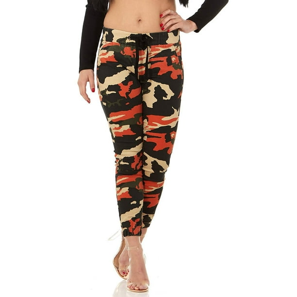 camo skinny joggers