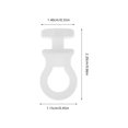 thumbnail image 2 of CTIRCHIU 100Pcs White Plastic S Hooks for Sliding Track Space Saving Kitchen Storage and Hanging Utensils, 2 of 8