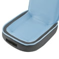 thumbnail image 5 of Loungie Daron Foldable & Portable Mesh Floor Chair, Blue, 5 of 7