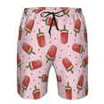 thumbnail image 4 of Kdxio Watermelon Ice Cream Pattern Mens Casual Shorts - Drawstring Summer Beach Sports Shorts for Men, 4 of 9