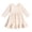 R53/White, variant on Vividxx Toddler Girl Dress Little Girls Fall Ruffled Hem Dress Solid Color Long Sleeve Crewneck A Line Cute Midi Casual Dress 18-24 Months