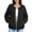 01 Black, variant on Fewfanhot Womens Clothes Oversized Lightweight Fall Winter Coat with Pocket Zip Up Warm Utility