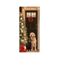 thumbnail image 2 of Hometravel Christmas Door Cover Decor, Funny Santa Dog Pattern Background for Holiday Party, 70x35 Inch Winter Decoration for Door, Wall, Seasonal Display, 2 of 6