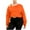 Orange1, variant on yillto Womens Cropped Sweatshirts Long Sleeve Loose Pullover Crewneck Tops for Women Trendy Outfits