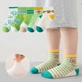 thumbnail image 4 of Ougyinr 1-12 Years Toddler Baby Socks Short Socks Thin Socks Kids Socks Cotton Socks Breathable Socks Cartoon Socks for Boys Girls 5 Pack, 4 of 9