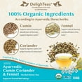 Organic Digest & Detox CCF Tea Ayurvedic Cumin, Coriander, Fennel