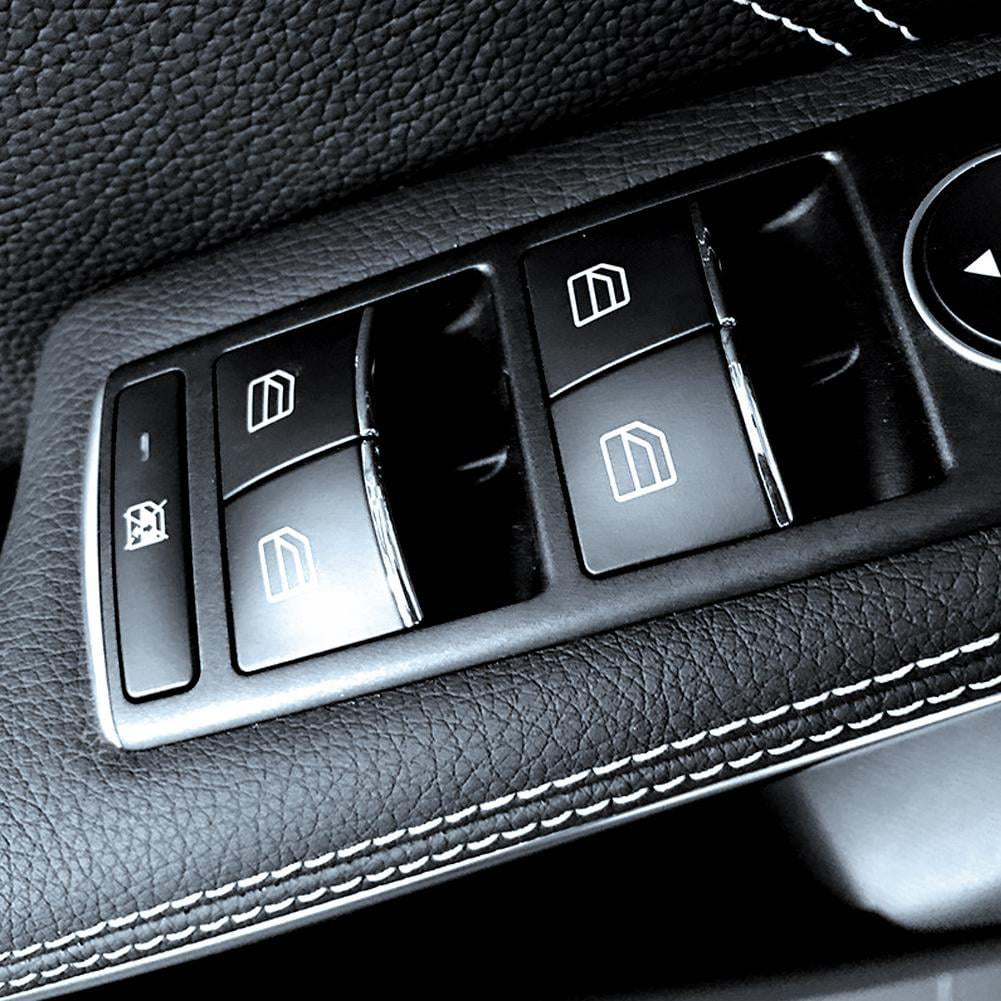 For Mercedes Benz A B CLA GLA Class Car inside Door Lift Button trim covers 7pcs 
