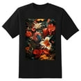 thumbnail image 2 of Plus Size Shirt for Women Black Tops for Women Short Sleeves Shirt for Women Tropical Plants1 T Shirt Crewneck Shirt for Women XS, 2 of 5