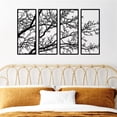 thumbnail image 6 of ESTART 4PCS Tree of Life Metal Wall Decor Black Branch Wall Art for Home Garden Office Living Room Indoor Outdoor (Small), 6 of 10