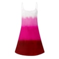 thumbnail image 4 of summer dresses for women 2024 Casual Sundress Summer Camisole Boho Beach Dress V Neck Tank Dresses Beach Dress wedding guest dresses for women Pink Polyester 3X, 4 of 6
