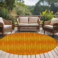 thumbnail image 4 of Round Rugs 7Ft, Orange Yellow Ombre Round Area Rug Washable Indoor Throw Carpet, Modern Geometric Abstract Art Large Non Slip Circle Rug for Dining Room Playroom Home Decor Aesthetic, 4 of 8