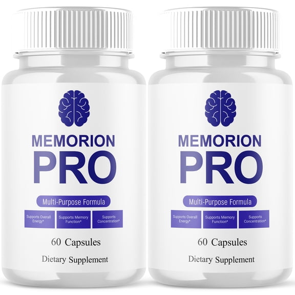 Memorion Pro Advanced Formula Brain Support Pills Maximum Strength Supplement 120 Capsules