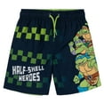 thumbnail image 3 of Teenage Mutant Ninja Turtles Donatello Raphael Leonardo Rash Guard and Swim Trunks UPF 50+ Outfit Set Toddler to Little Kid, 3 of 5
