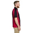 thumbnail image 3 of Harriton M385 Men's Advantage Snag Protection Plus IL Colorblock Polo-Black/ Red/ Dark Charcoal-2XL, 3 of 3