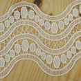 thumbnail image 2 of Efavormart Double Helix Crocheted Heavy Lace Ribbon Trim 5.5" x 5yards - White, 2 of 4