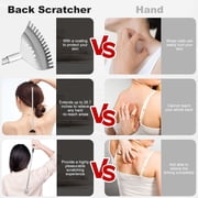 8 Pack Different Back Scratcher Portable Telescoping with Rubber Handles, Extendable Metal Back Massager Tool with Beautiful Box, Stocking Stuffers for Men Women Adults (Black)