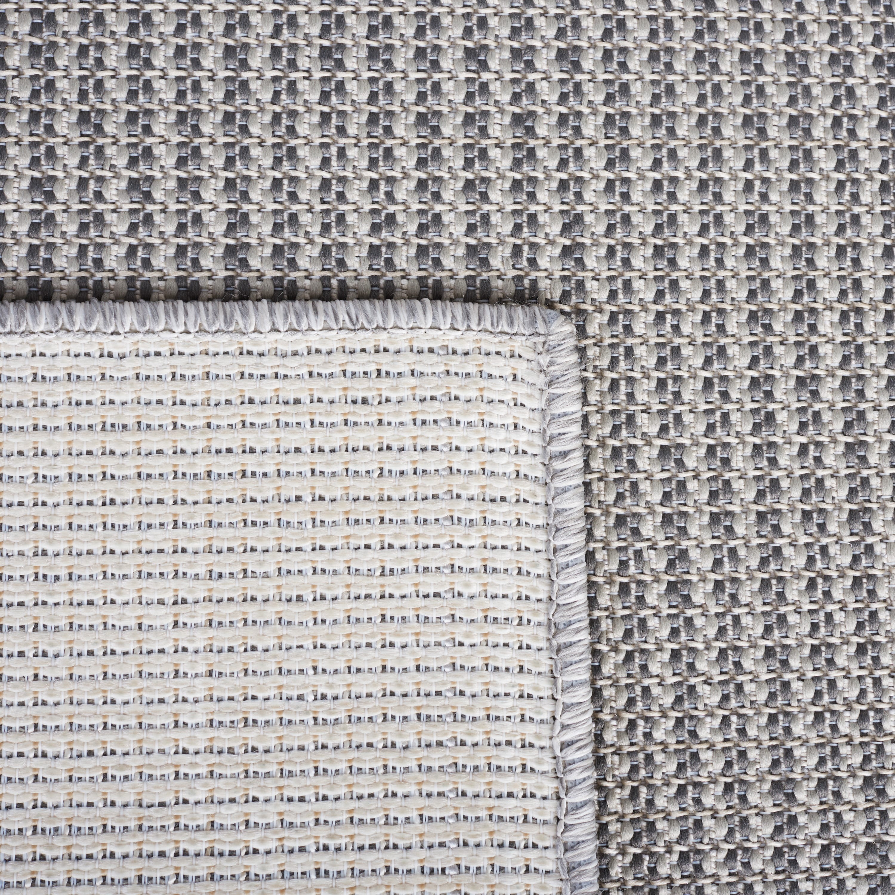 SAFAVIEH Martha Stewart Hampton Solid Indoor/Outdoor Area Rug, Grey, 6'5" x 9'6"