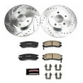 thumbnail image 3 of PowerStop Rear Z23 Evolution Sport Carbon-Fiber Ceramic Brake Pad and Drilled & Slotted Rotor Kit Fits: BUICK CADILLAC PONTIAC Select Models K1566, 3 of 10