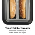 thumbnail image 6 of Hamilton Beach 2-Slice Toaster with Long Slots, Sure-Toast Technology & Removable Crumb Tray, Black, 6 of 9